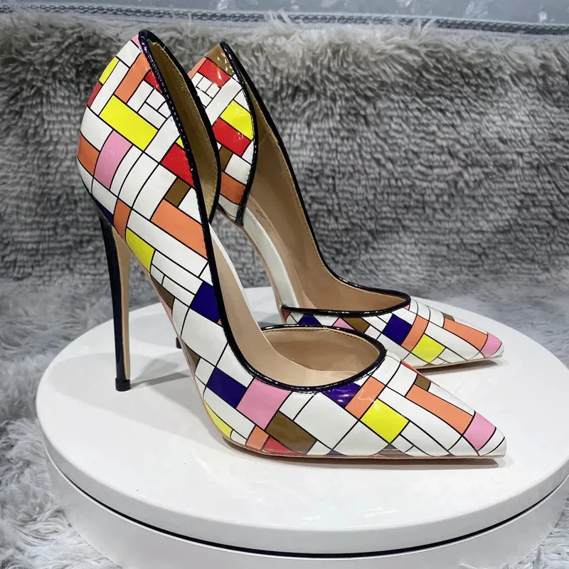 12cm sexy Side air high heels  women's high heels