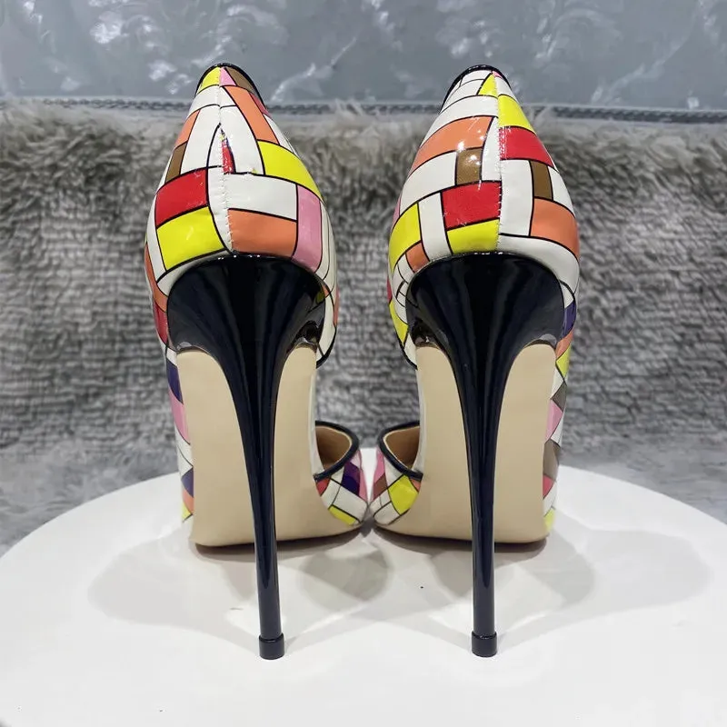 12cm sexy Side air high heels  women's high heels