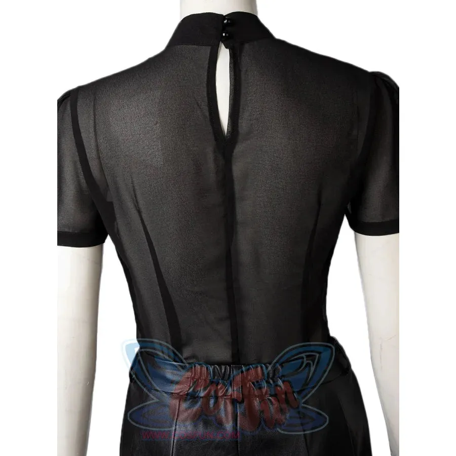 2021 Movie Cruella Estella Cruella de Vil Cosplay Costume Spotted Dress C00621