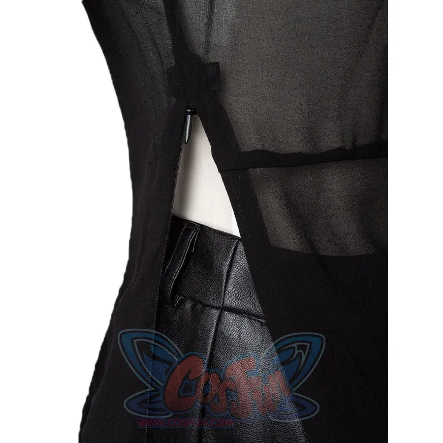 2021 Movie Cruella Estella Cruella de Vil Cosplay Costume Spotted Dress C00621