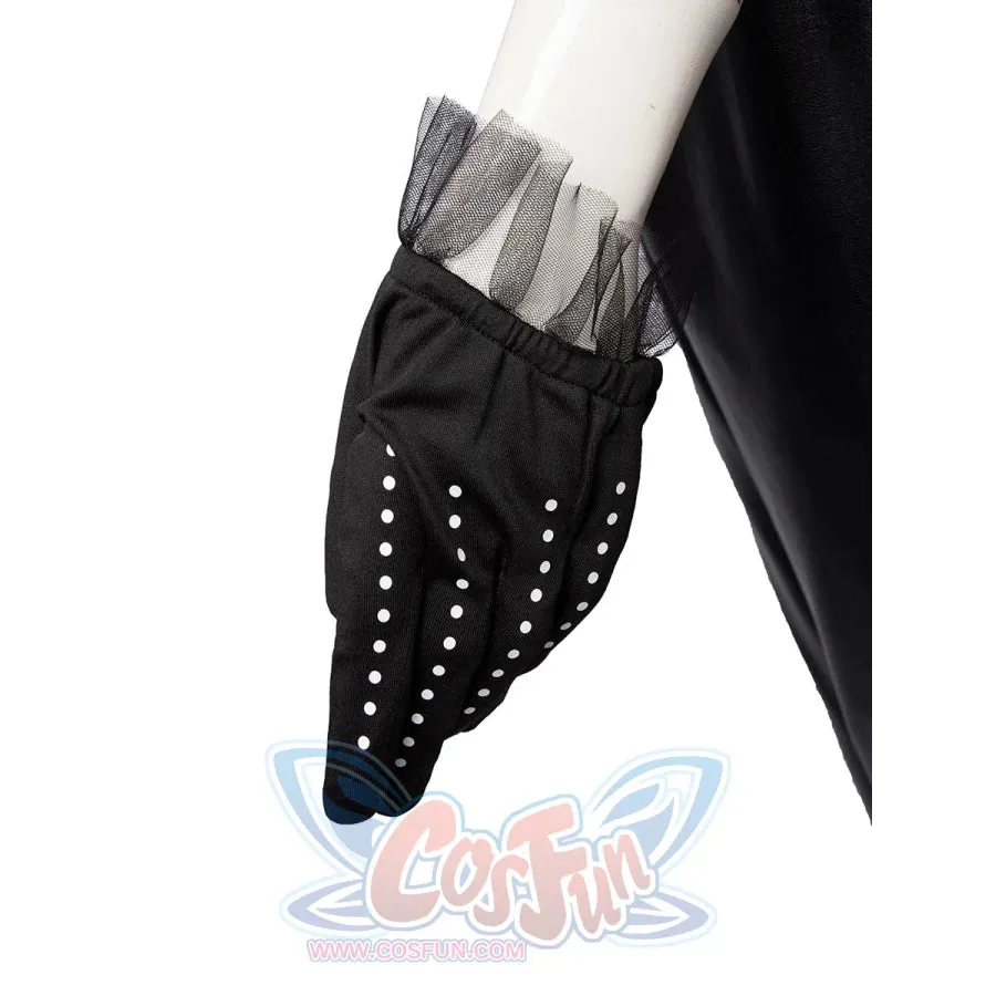2021 Movie Cruella Estella Cruella de Vil Cosplay Costume Spotted Dress C00621