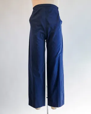 70s Pia & Paula Finish Navy Cotton Maternity Pants