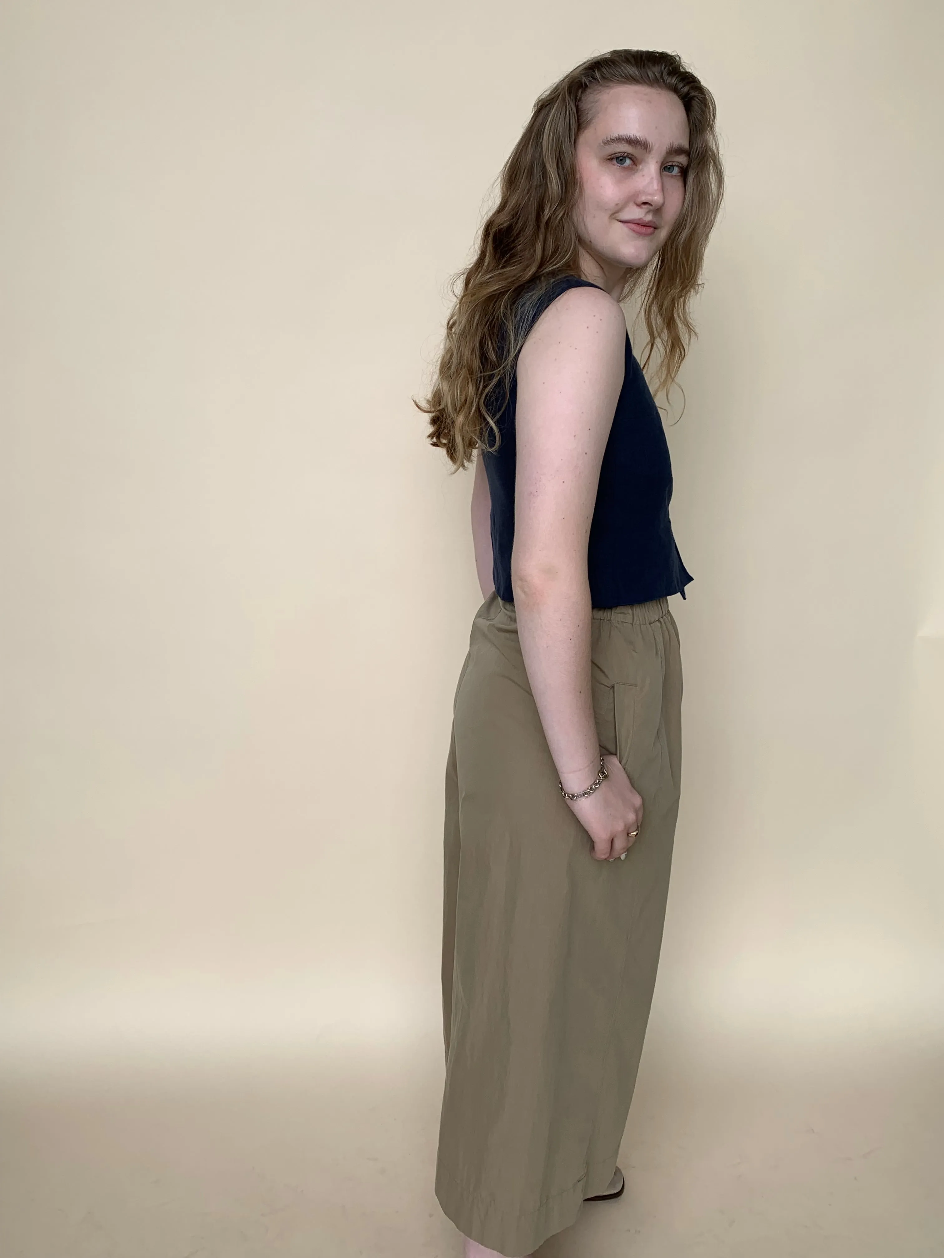 7115 by Szeki wide leg crop pants