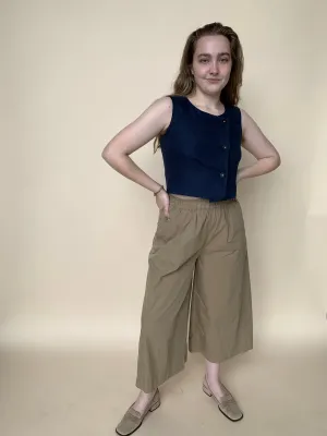 7115 by Szeki wide leg crop pants