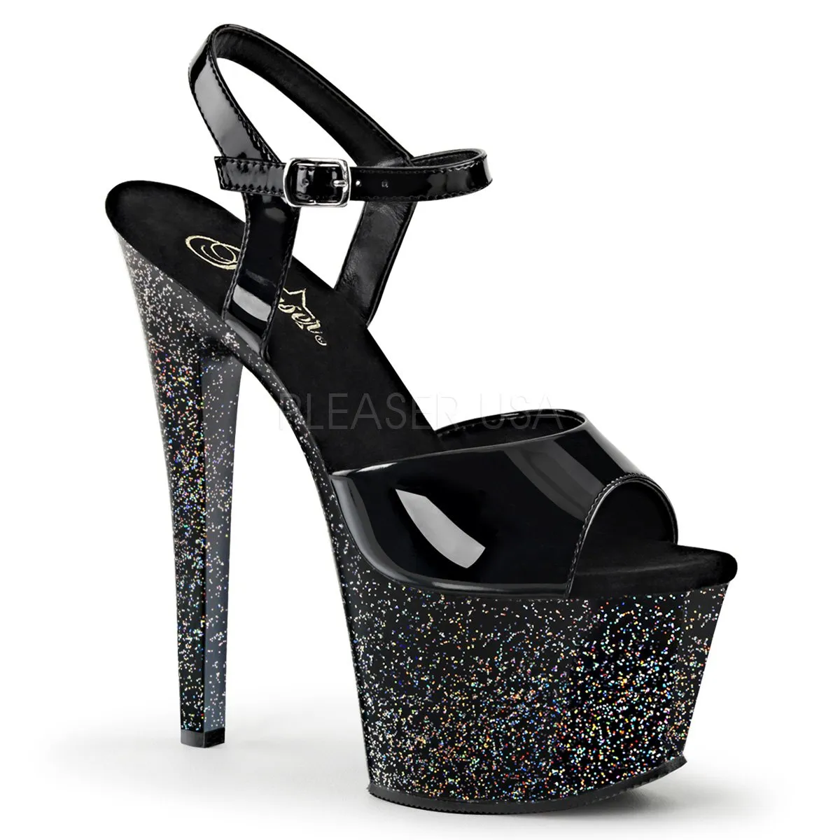 7" Iridescent Glitter Sandal (SKY-309MG)