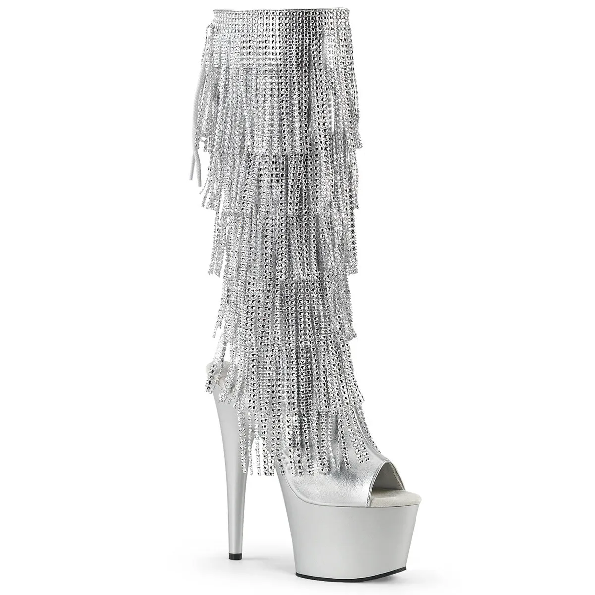 7" Open Toe Fringe Knee Boot (ADORE-2024RSF)