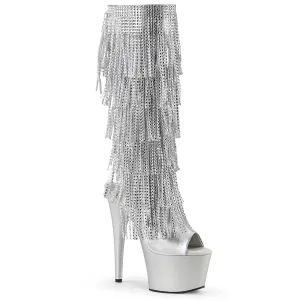 7" Open Toe Fringe Knee Boot (ADORE-2024RSF)