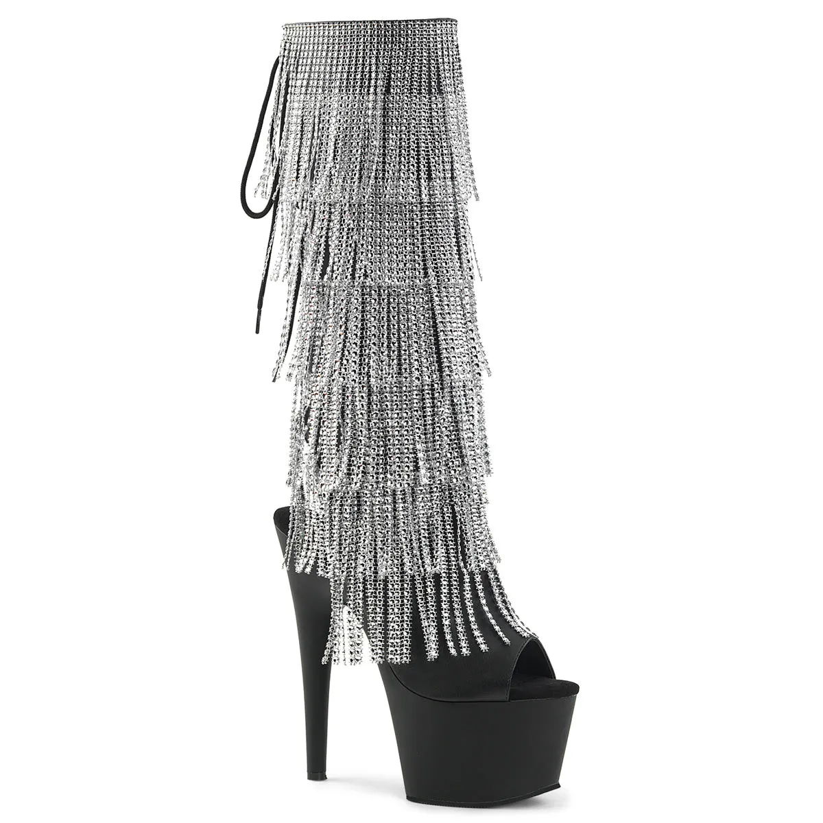 7" Open Toe Fringe Knee Boot (ADORE-2024RSF)
