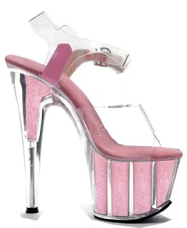 7" Pointed Stiletto Glitter In Platform (ES709-Glitter)