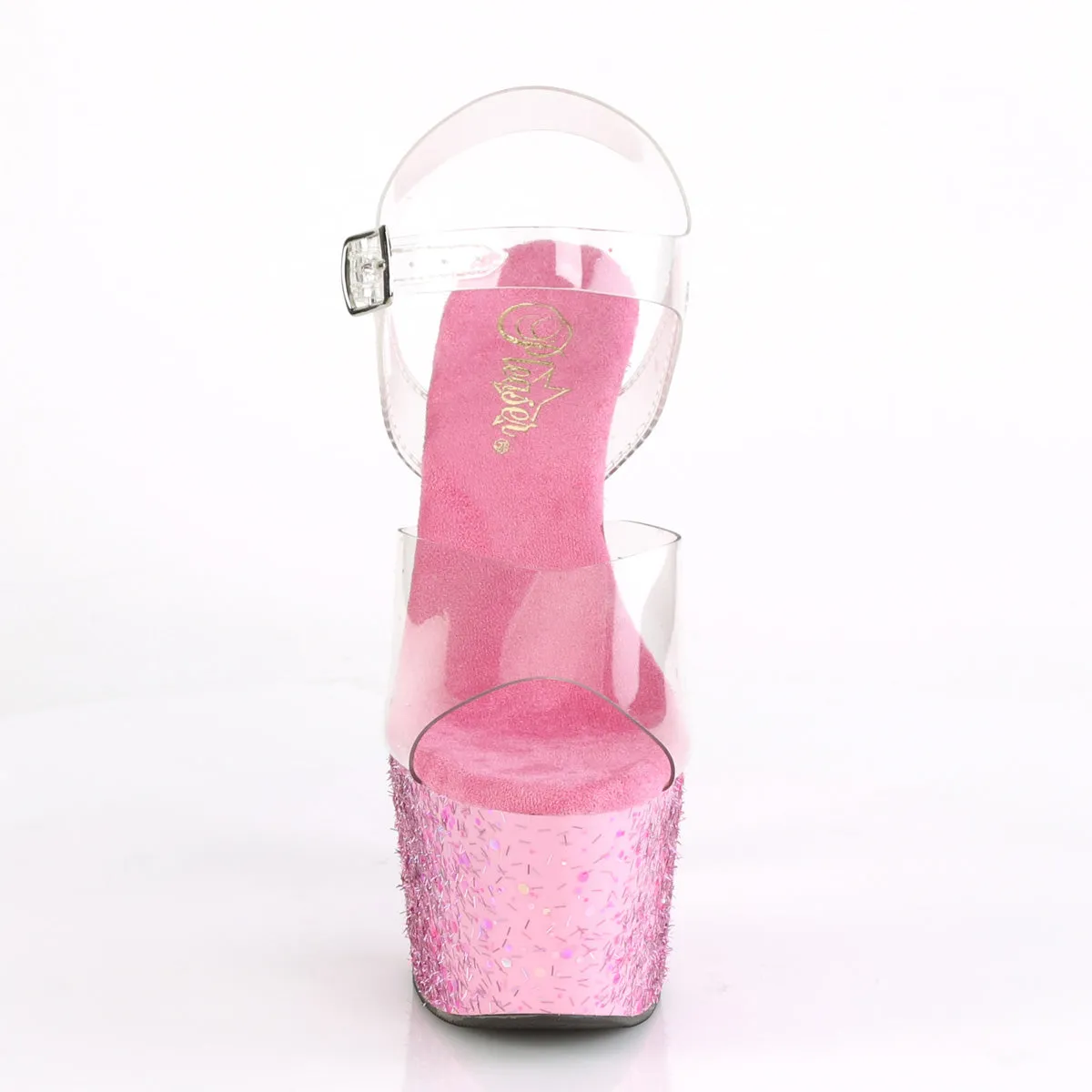 7" Stiletto Platform With Confetti (ADORE-708CF)