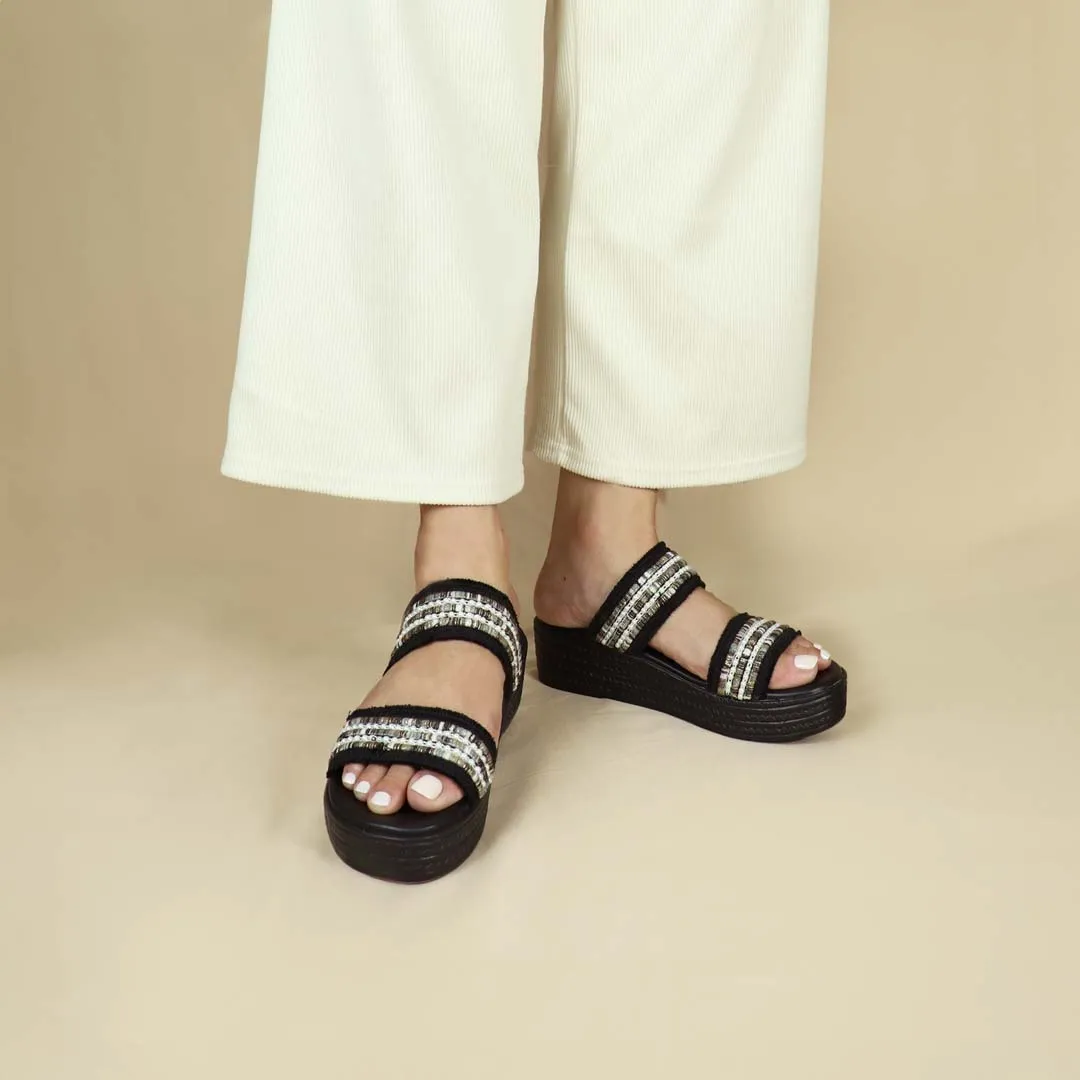 [Add to Cart RM129] Summer Love Boho Low Platform Sandals 2"inch [Cushioned Footbed Series]