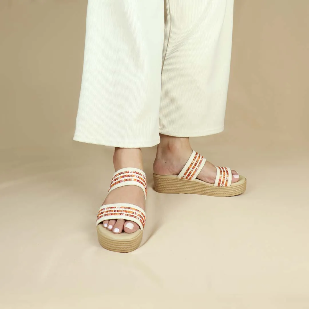[Add to Cart RM129] Summer Love Boho Low Platform Sandals 2"inch [Cushioned Footbed Series]