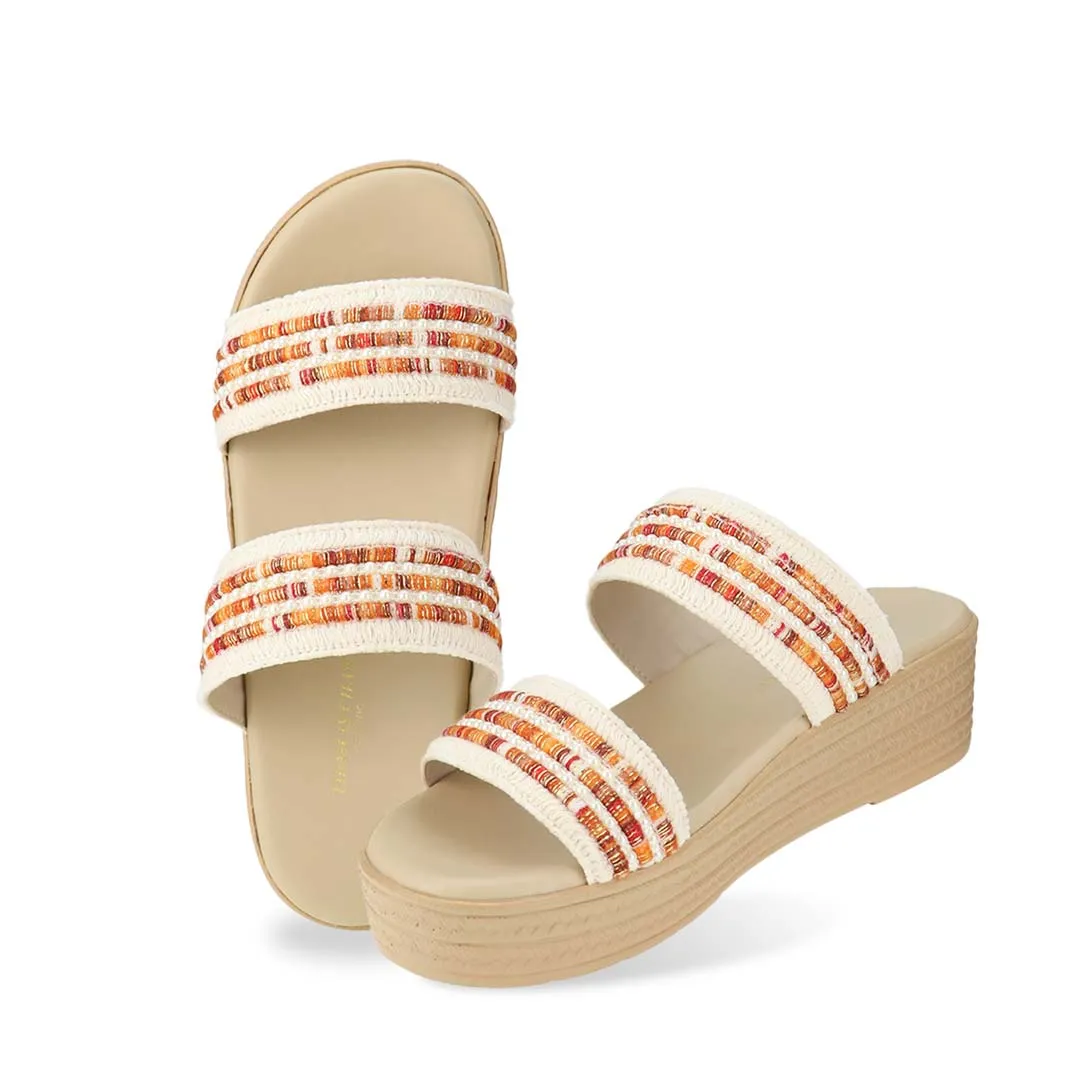[Add to Cart RM129] Summer Love Boho Low Platform Sandals 2"inch [Cushioned Footbed Series]