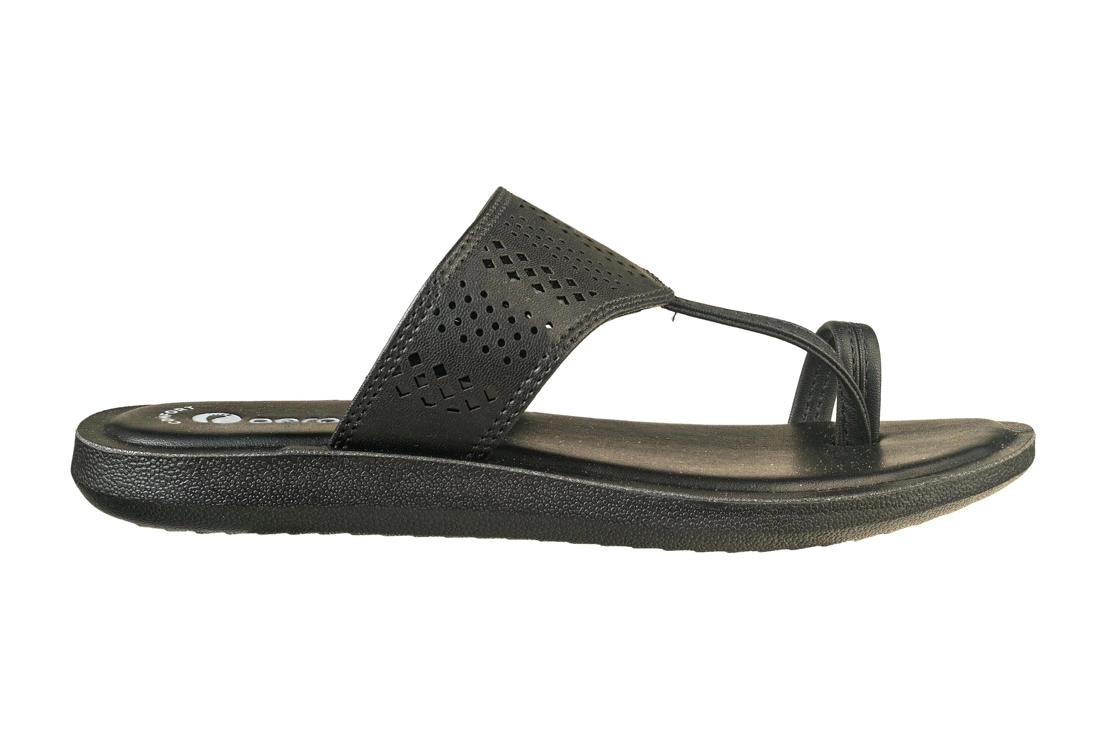Aeroblu Ladies Black Chappal PU (Cs Pu C 061 R)