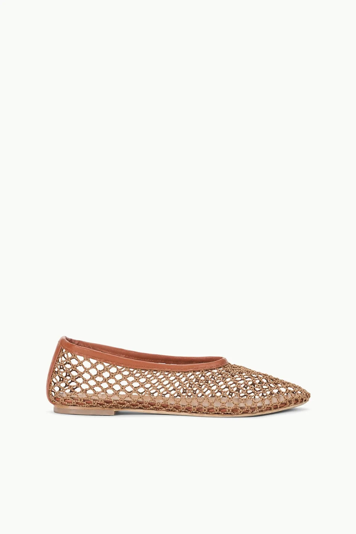 Alba Ballet Flat Tan Netting