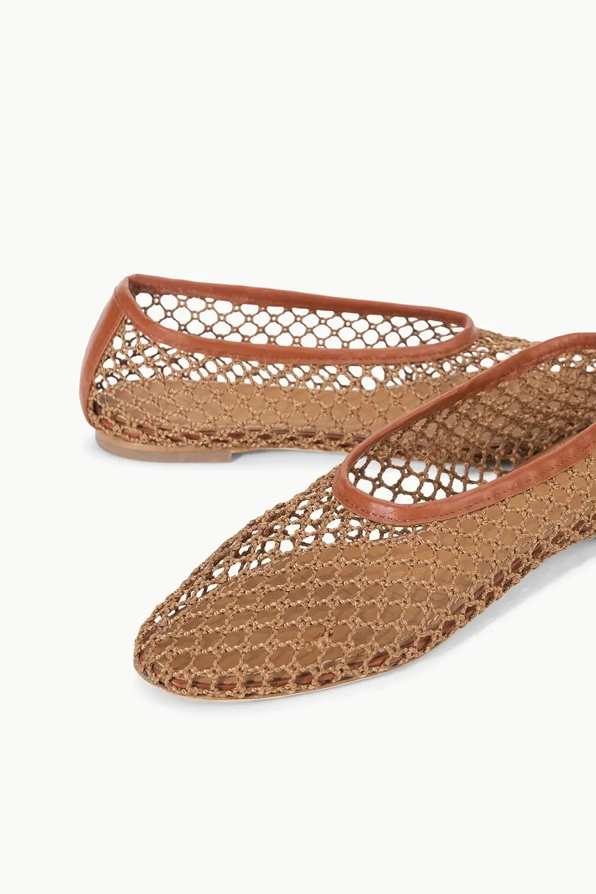 Alba Ballet Flat Tan Netting