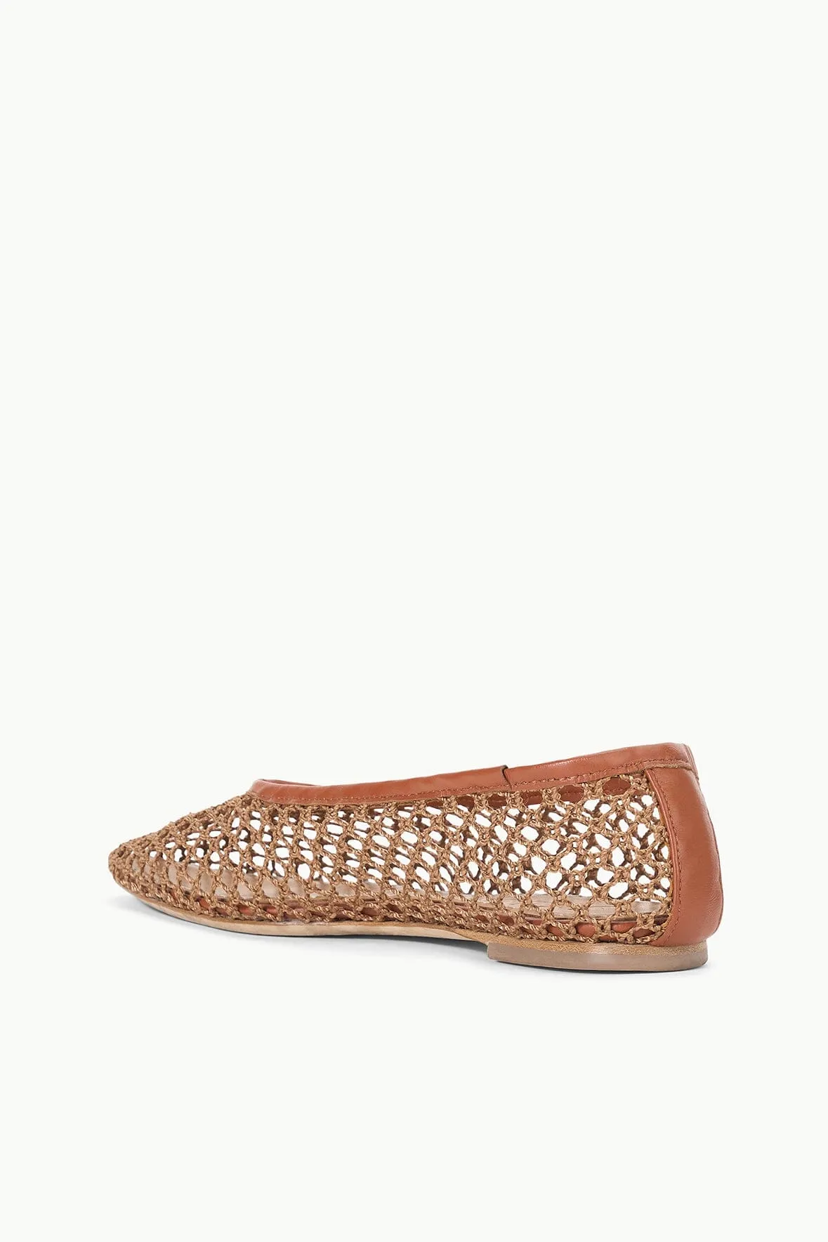 Alba Ballet Flat Tan Netting