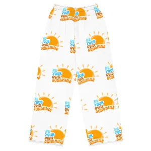 All-over print unisex wide-leg pants