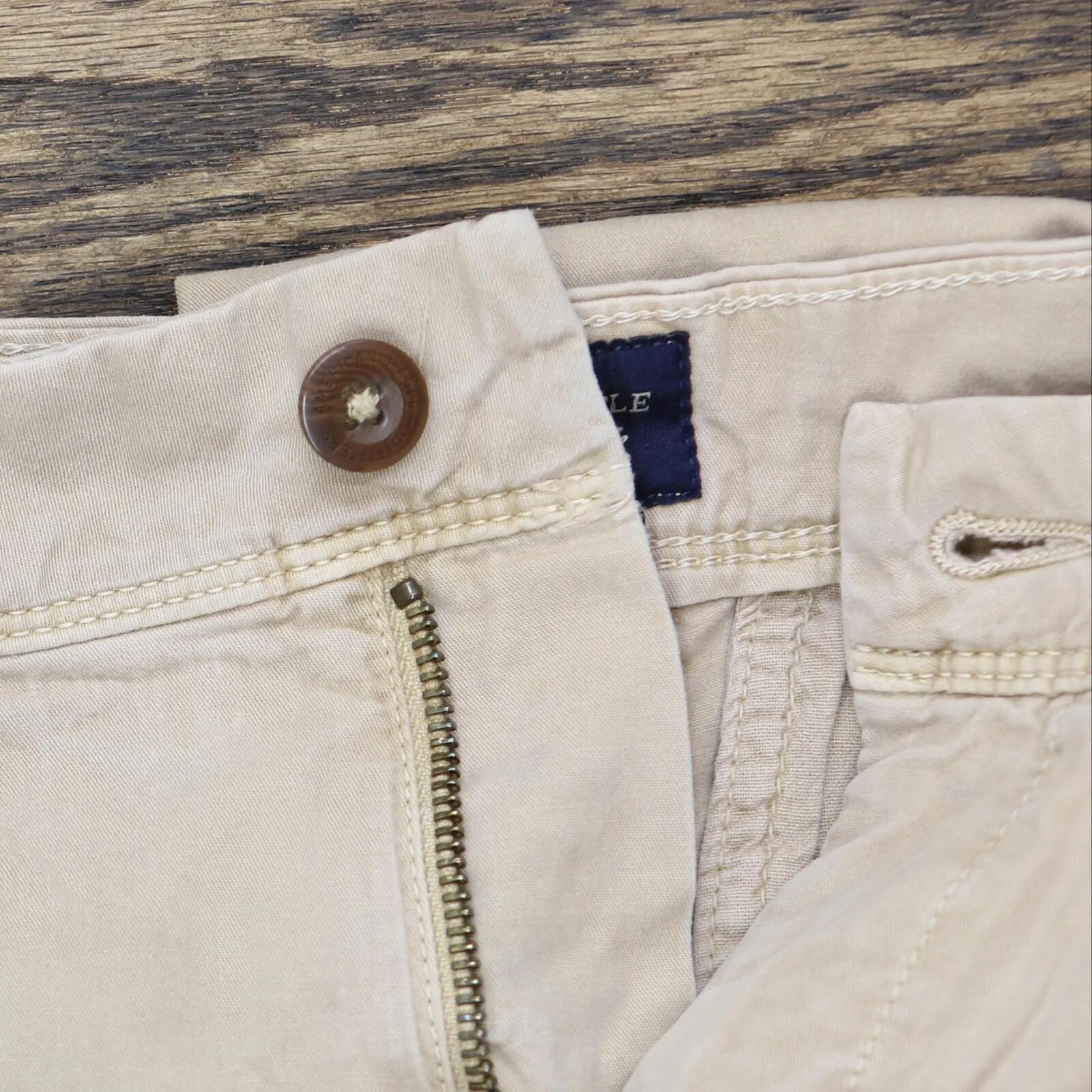 American Eagle Outfitters Mens Extreme Flex Khaki Pants Brown 32x34