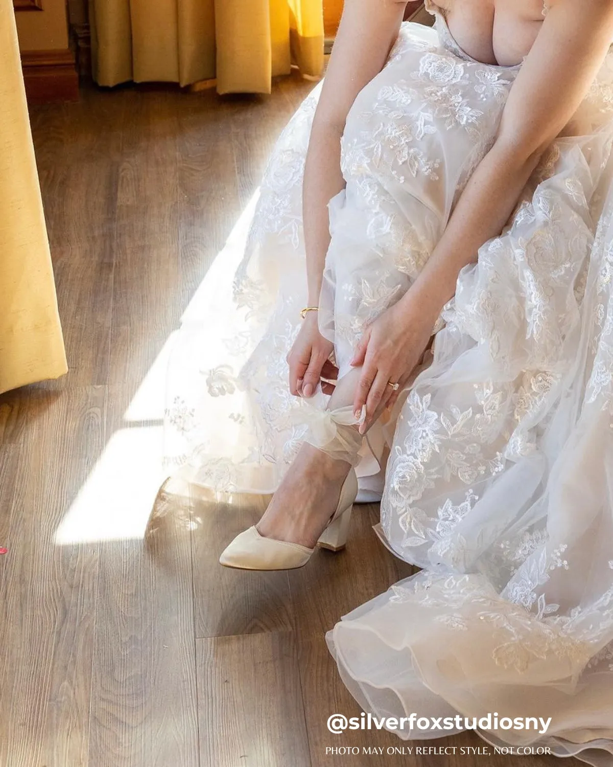 Ankle Wrap Tie Wedding Block Heels
