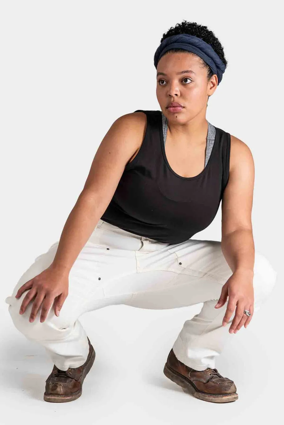 Anna Task Pant - Painter's White