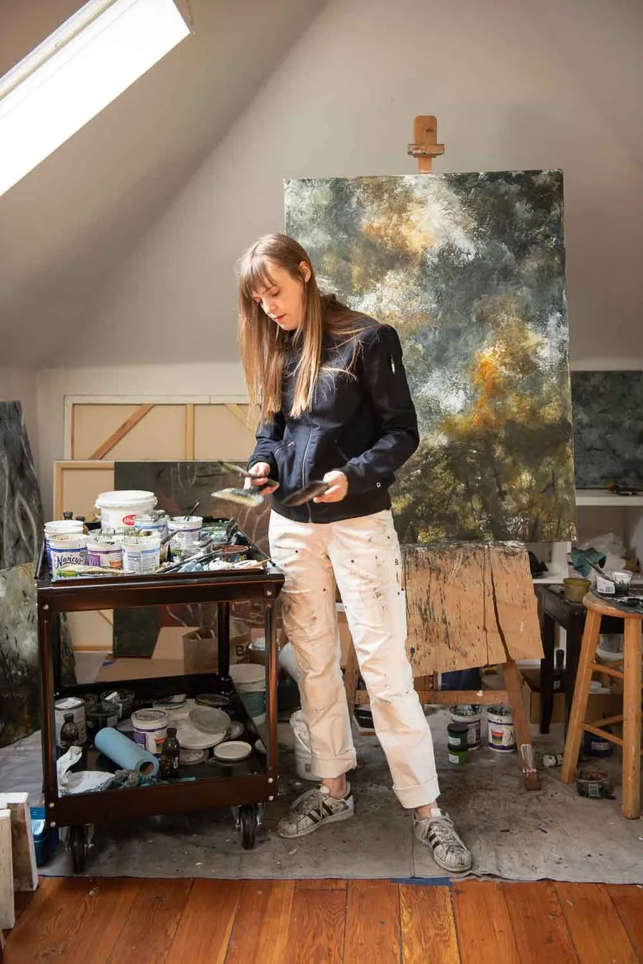 Anna Task Pant - Painter's White