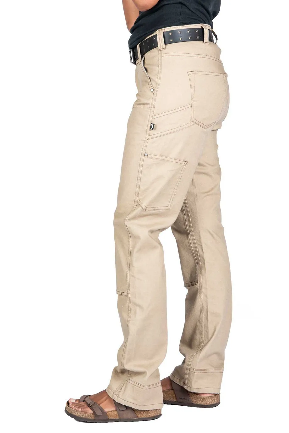 Anna Taskpant in Khaki Canvas