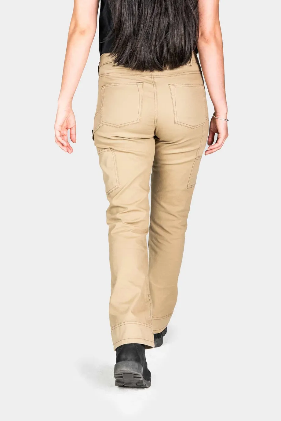 Anna Taskpant in Khaki Canvas