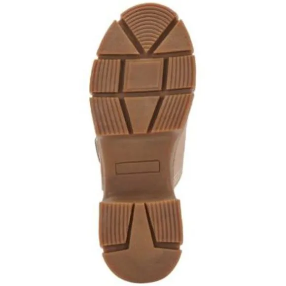 AQUA COLLEGE Womens Beige Hippie Round Toe Block Heel Slip On Slide Sandals 11 M