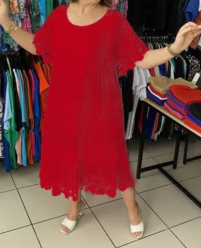 Aria | Lace Midi Dress