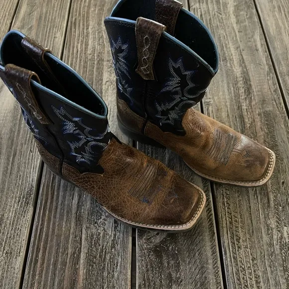 Ariat Kids Unisex Tombstone Western Cowboy Boots Sz 2.5