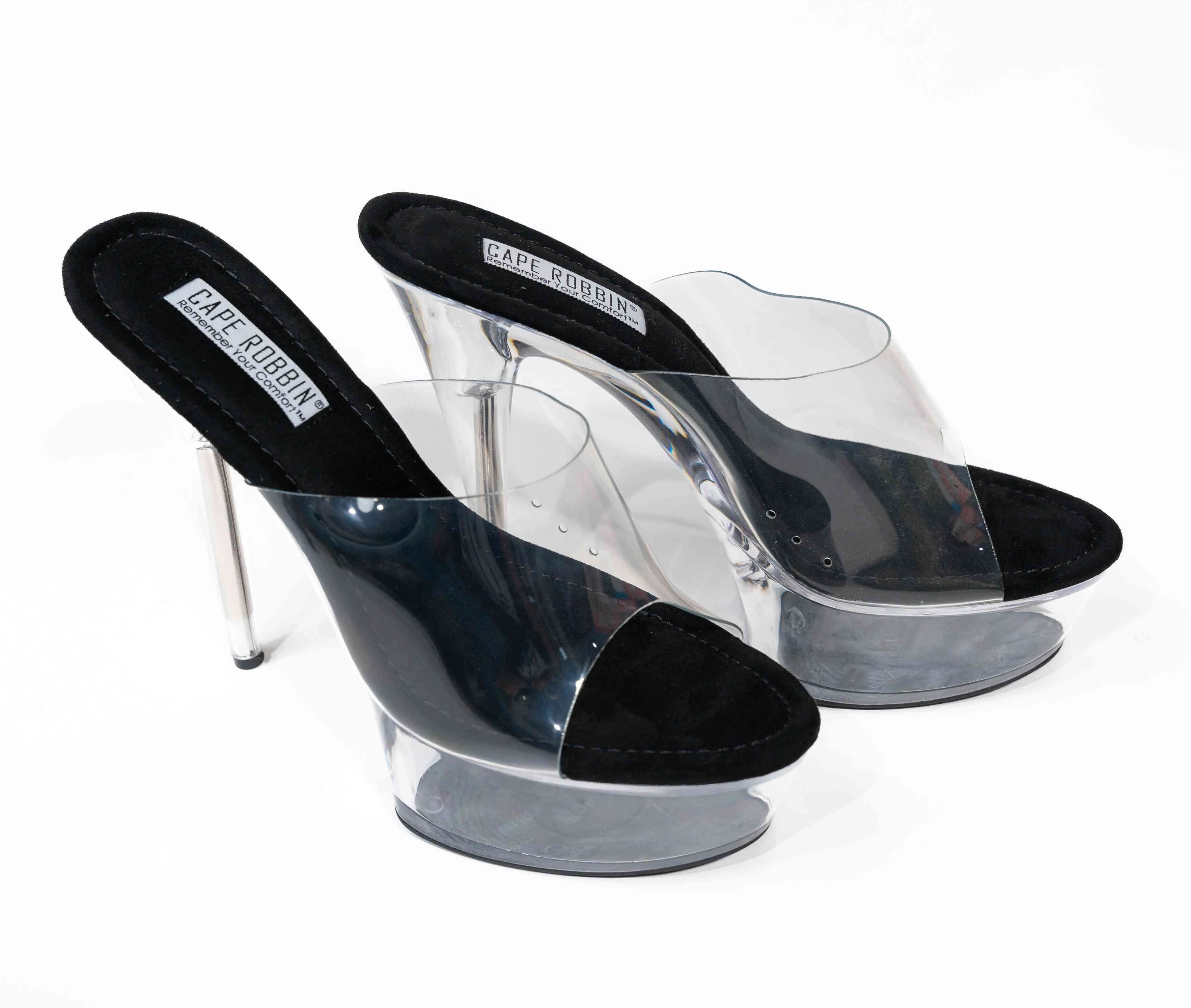 Ariellie Stiletto Clear Heels