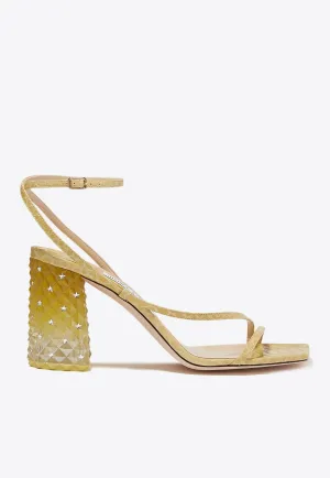 Art 85 Croc-Embossed Leather Sandals