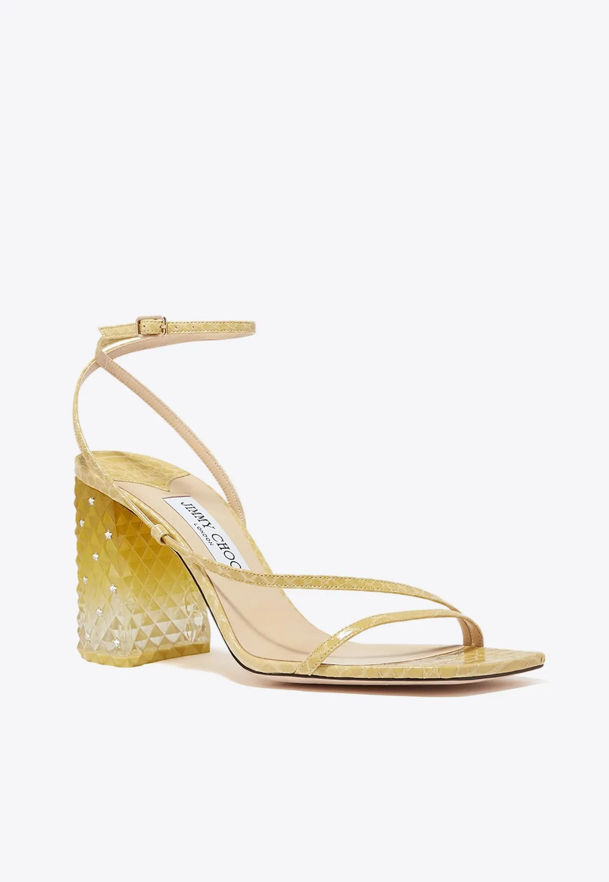 Art 85 Croc-Embossed Leather Sandals