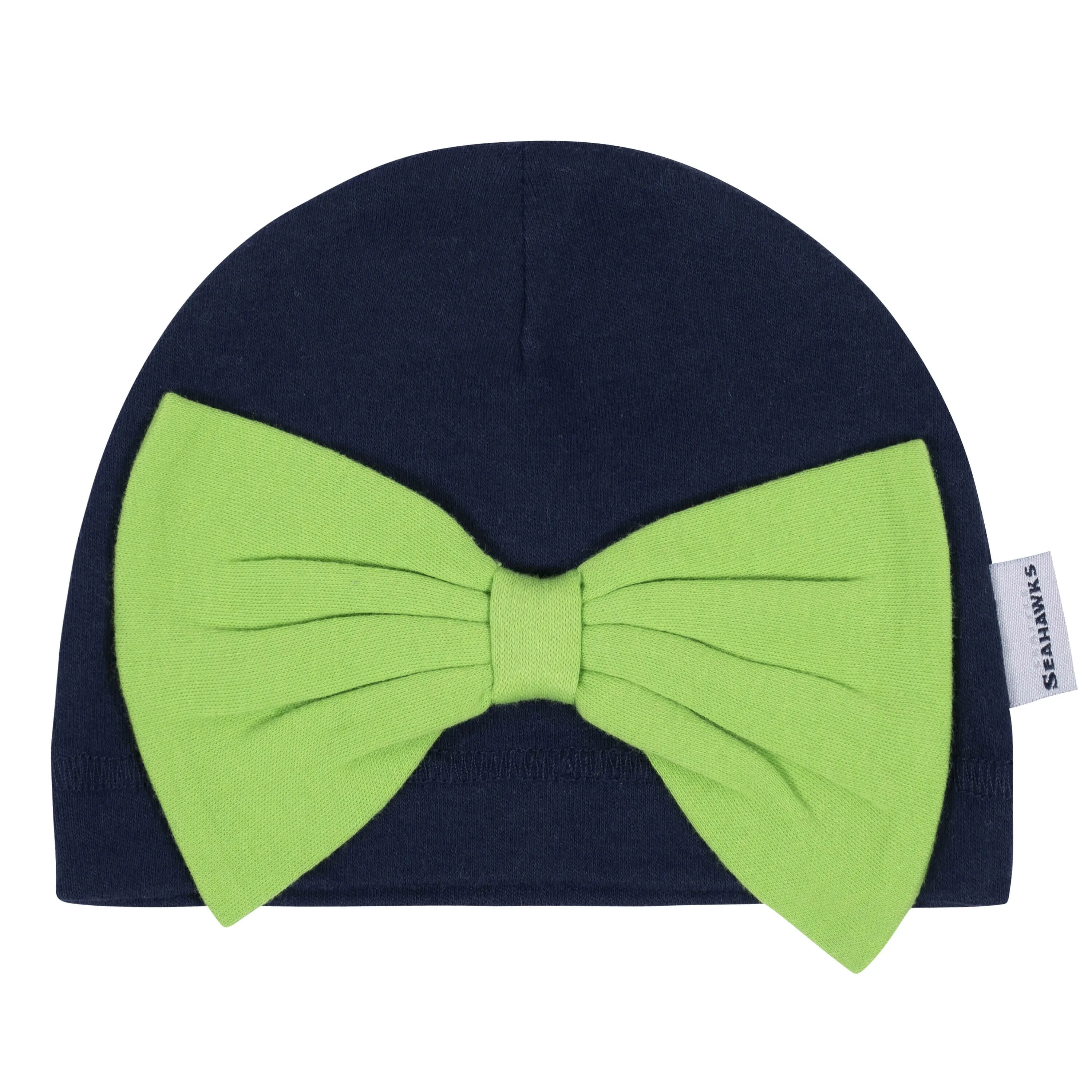 Baby Girls Seattle Seahawks 3-Piece Bodysuit, Footed Pant, and Cap Set