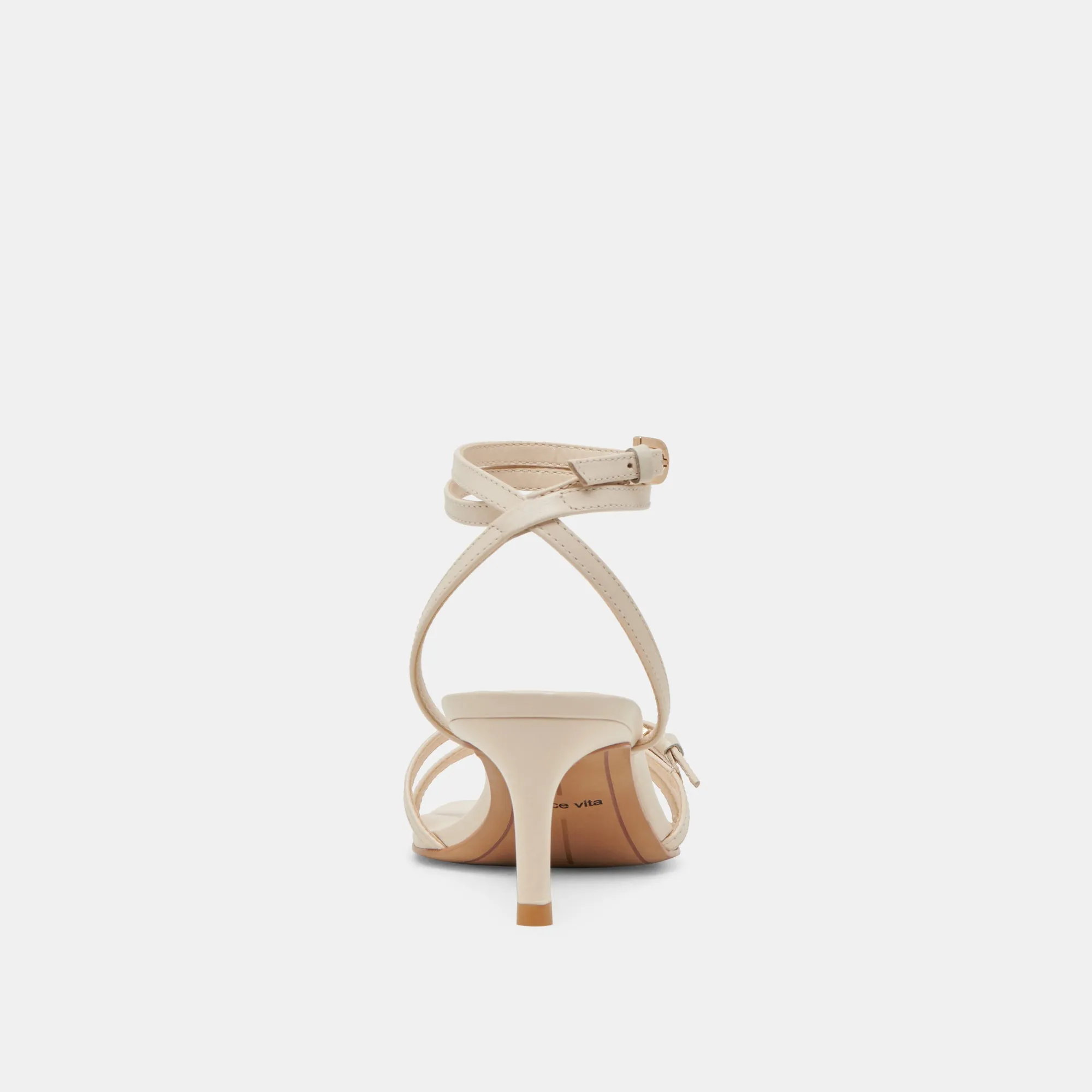 BAMBY HEELS BONE LEATHER