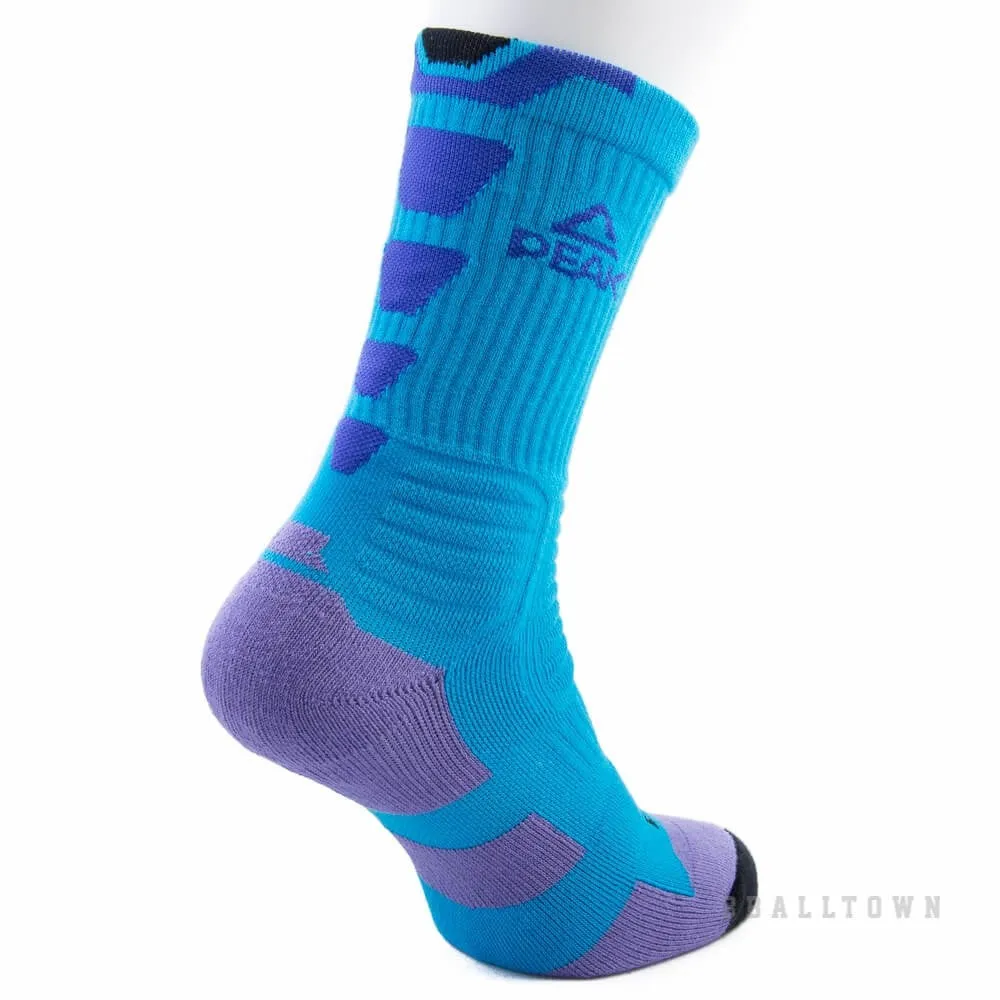 Basketbalové ponožky PEAK W14909 modré/fialové