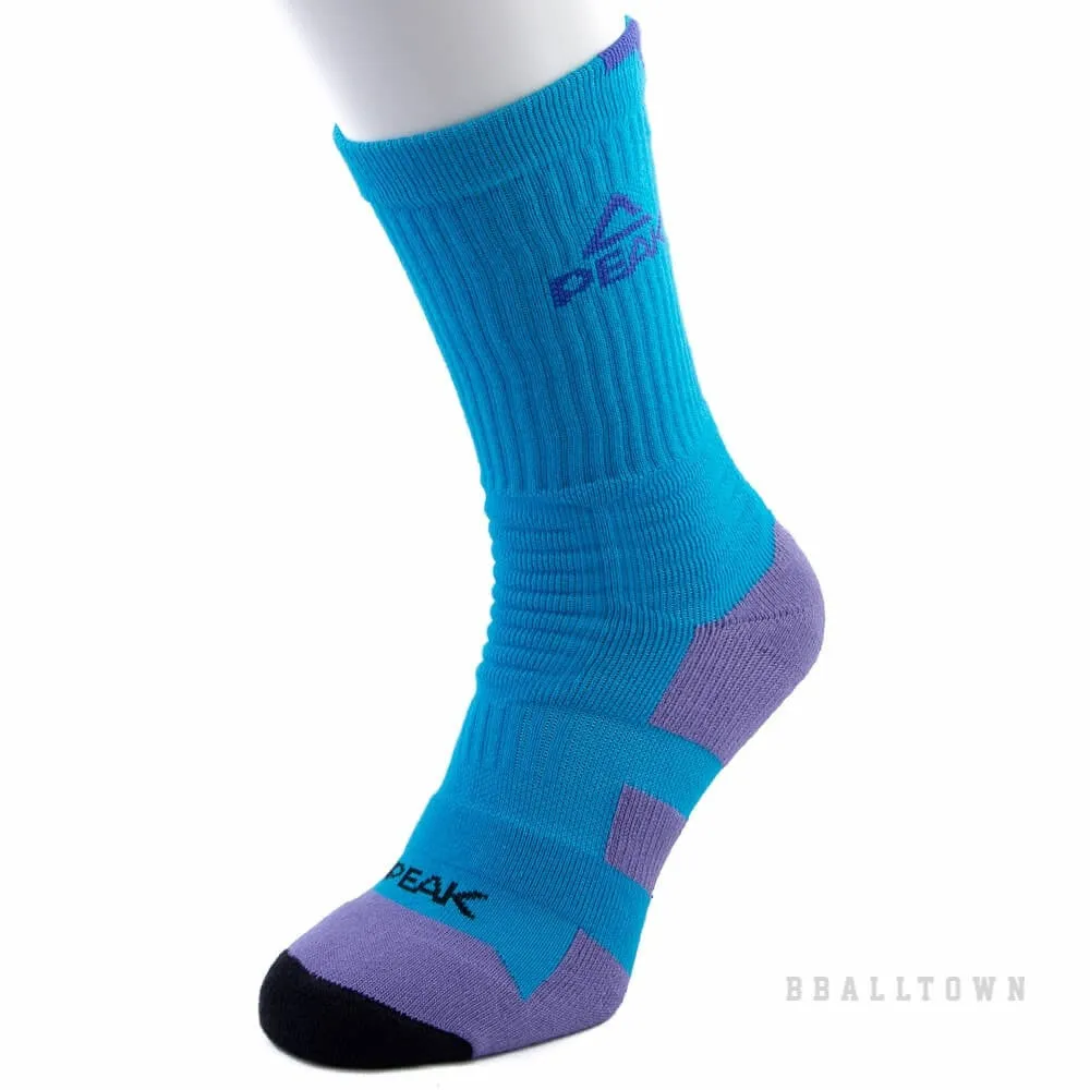 Basketbalové ponožky PEAK W14909 modré/fialové