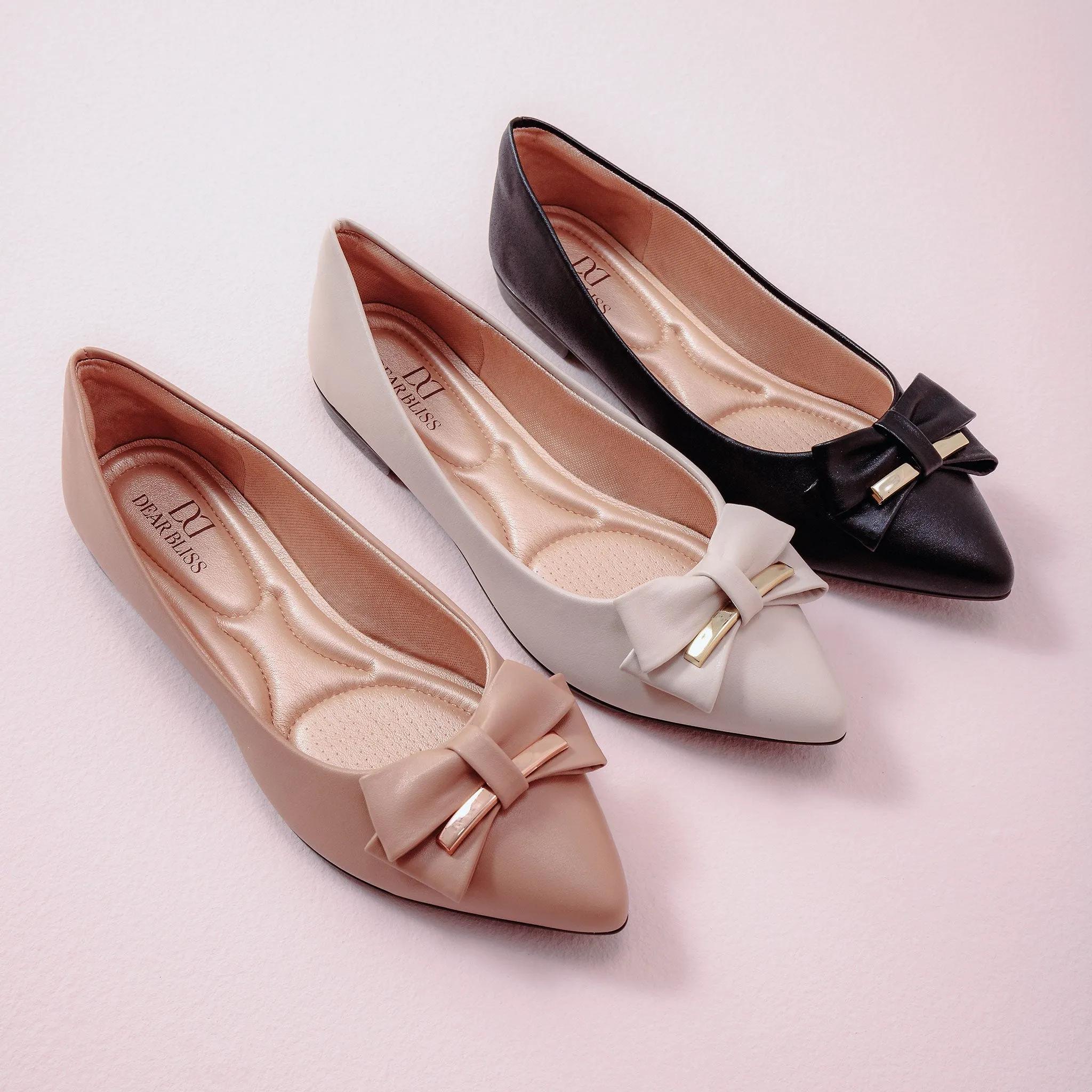 Belkis Antique Pointed Toe Flats