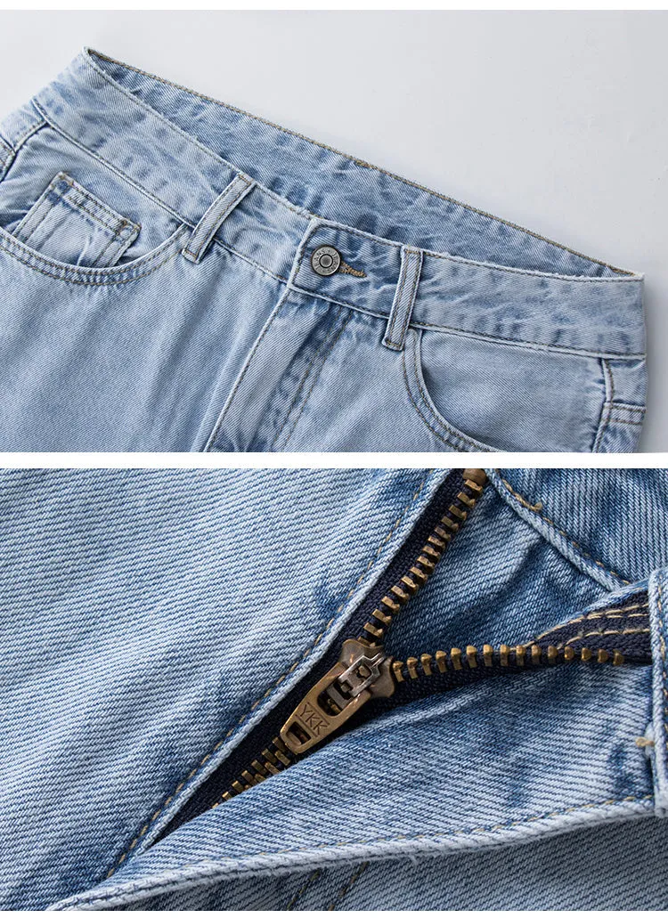 BerryBetty - Low Rise Jeans Women Baggy Jeans New Fashion Straight Leg Pants Y2k Denim Trousers Blue Vintage Mom Loose Low Waist Jeans