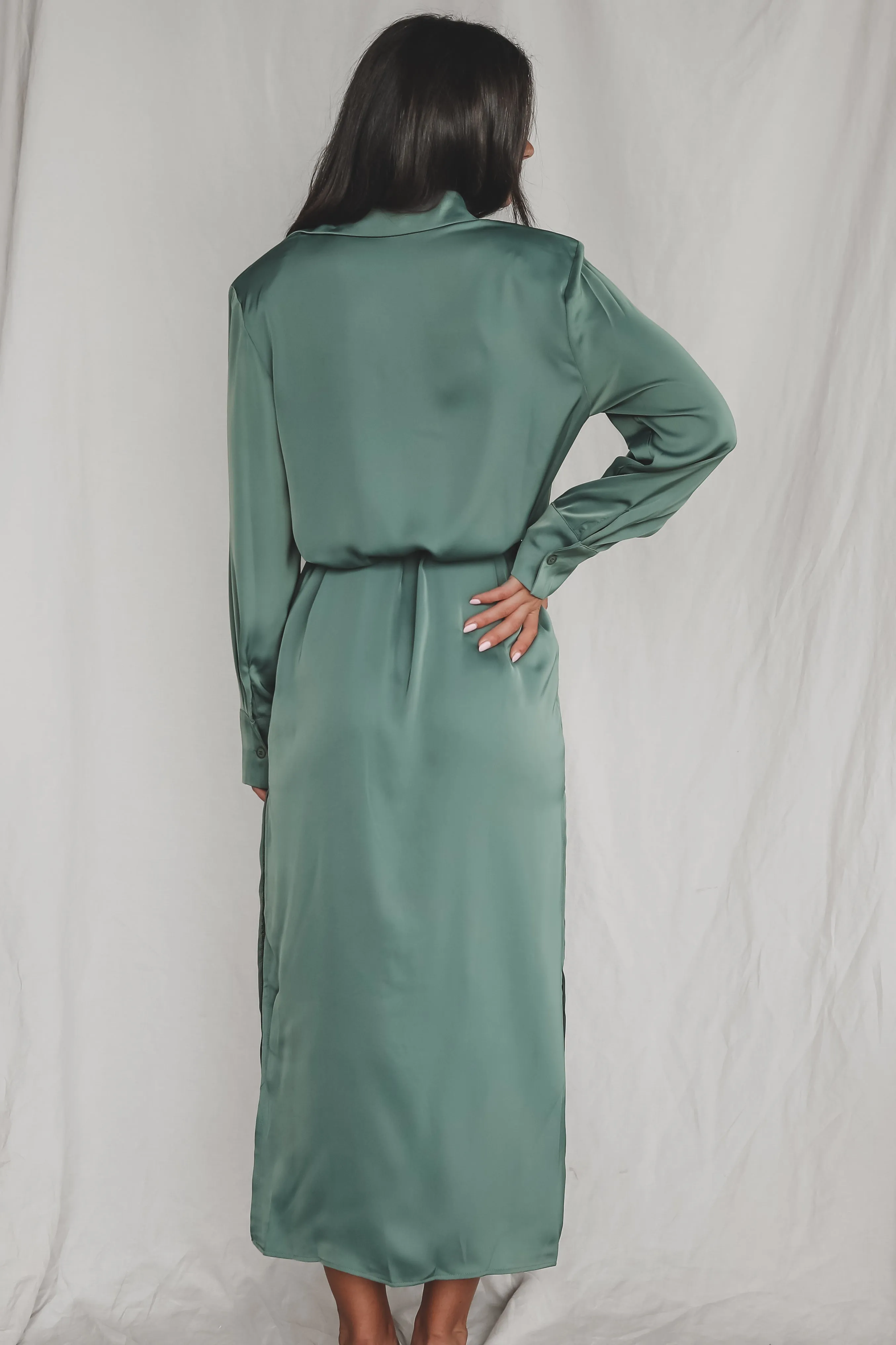 Bet On You Button Up Maxi Dress
