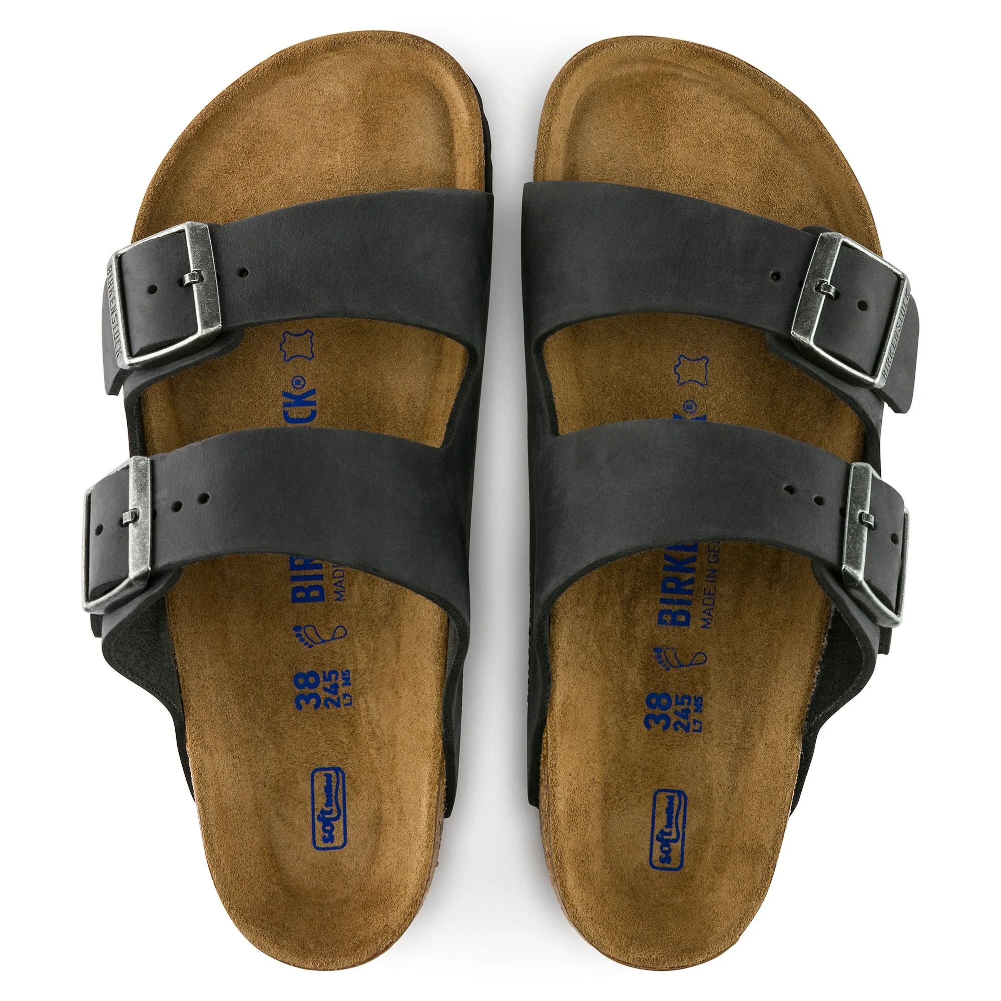 Birkenstock Arizona Soft Footbed Oiled Leather 752481 Color: Black