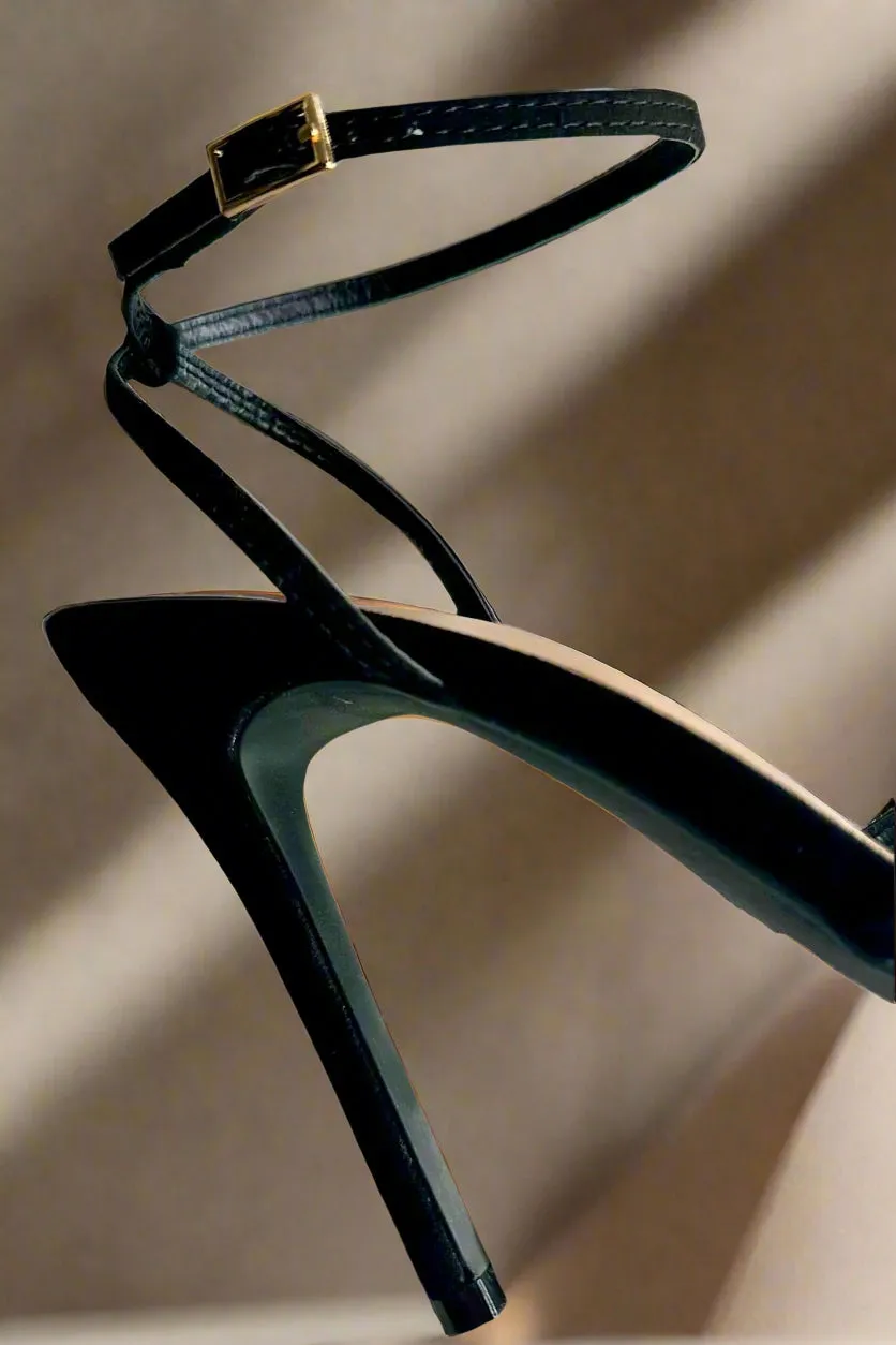 Black Bow Stiletto Heel