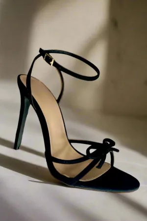 Black Bow Stiletto Heel