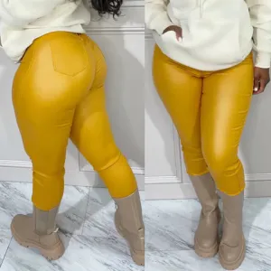 BODY EM PANTS (MUSTARD)