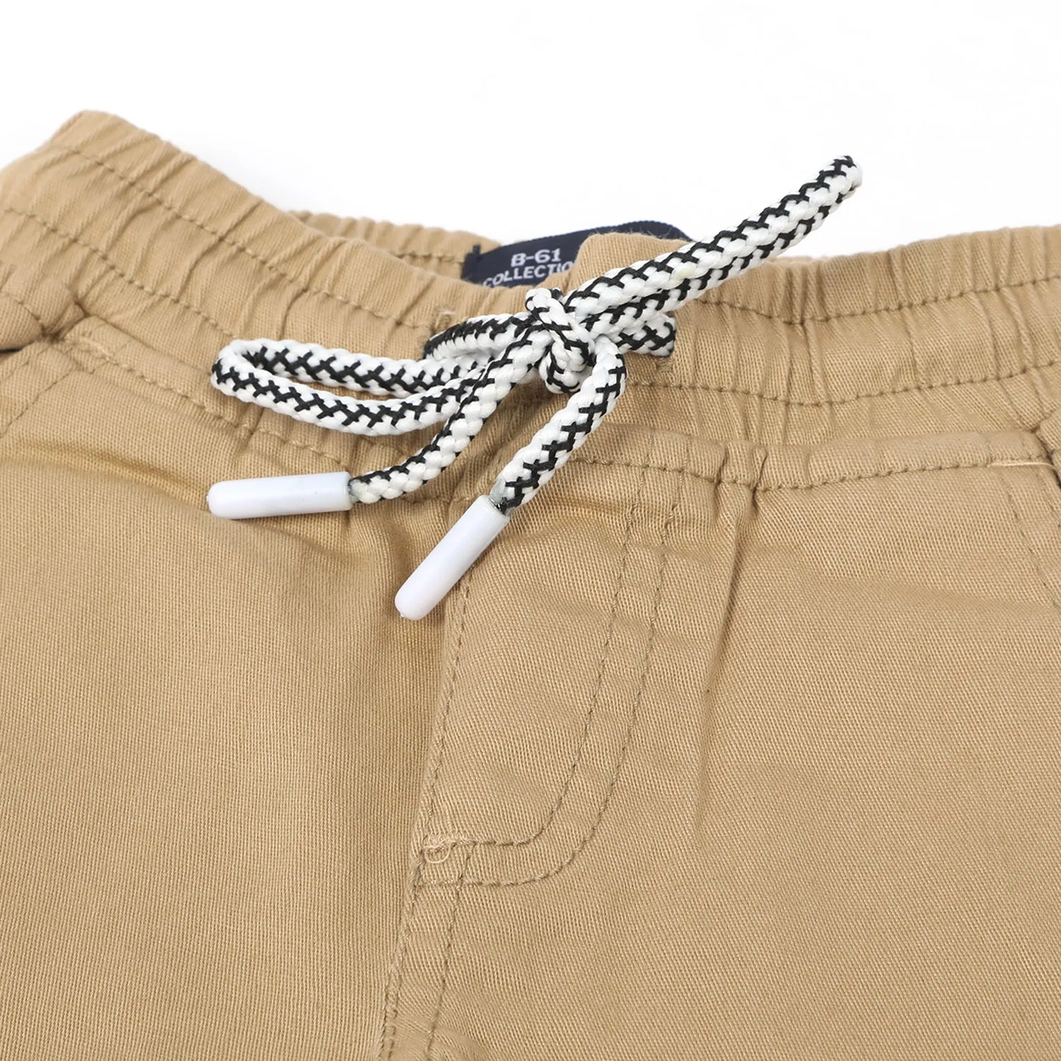 Boys Cotton Jogger Pant - Khaki