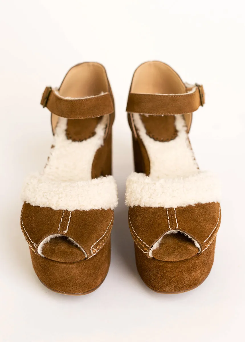 Brea Heel in Pecan