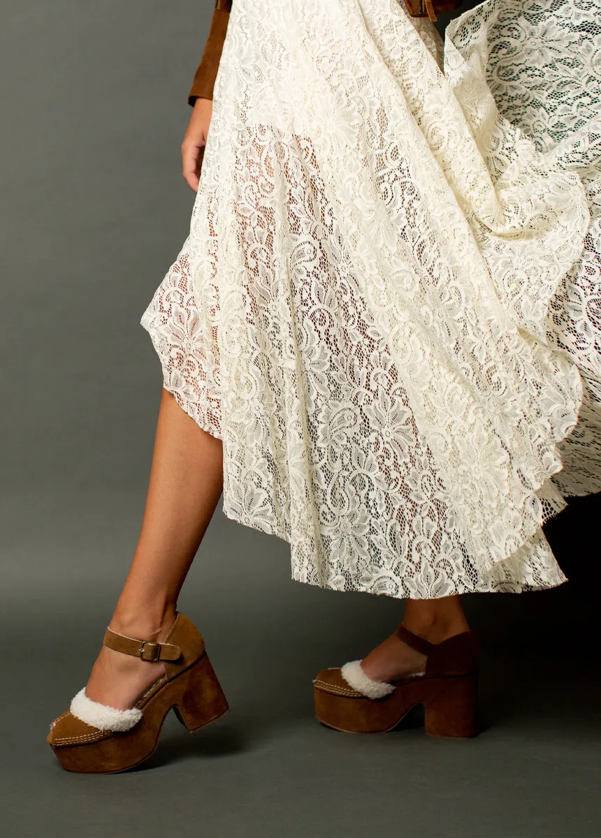 Brea Heel in Pecan