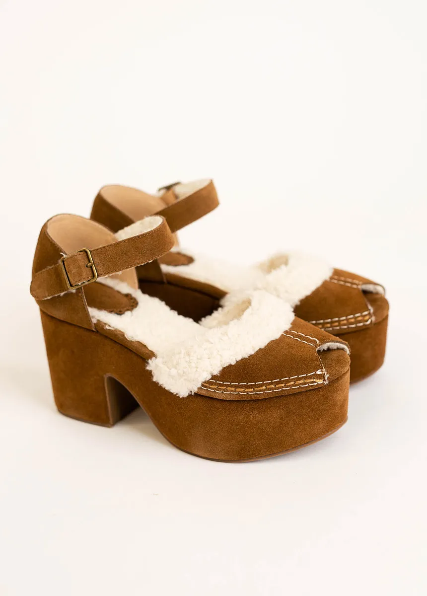 Brea Heel in Pecan