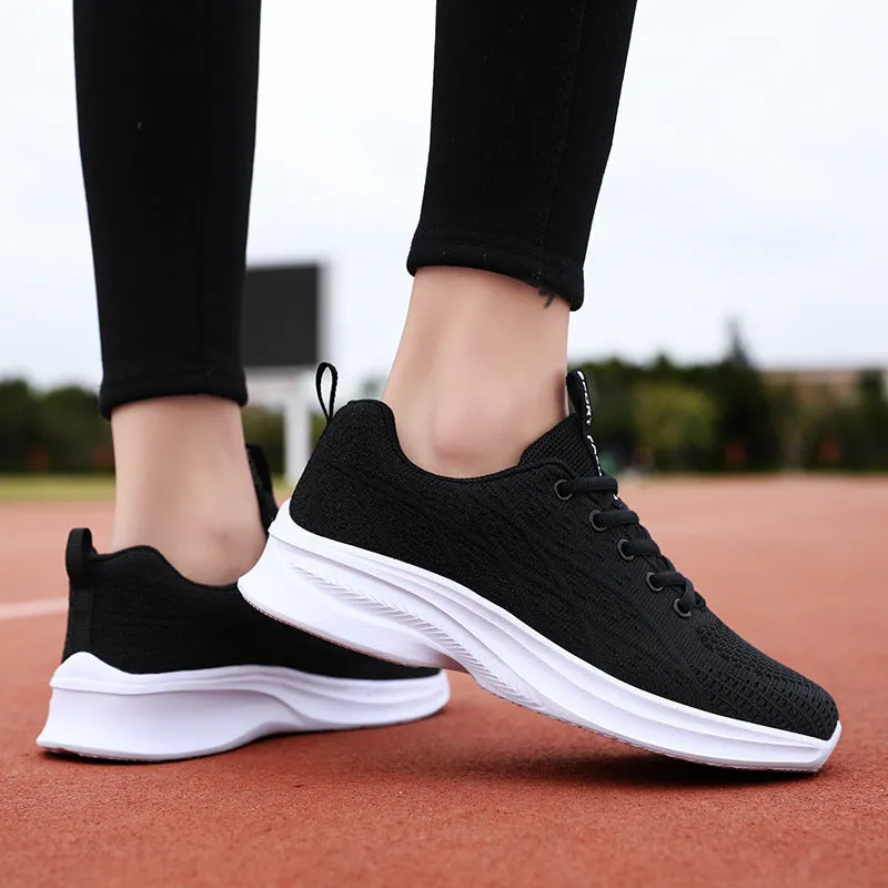 Breathable Mesh Lace Up Athletic